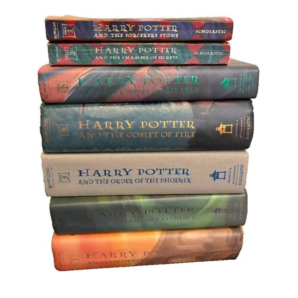 Harry Potter Book Set of 7 With 5 Hardcovers Complete